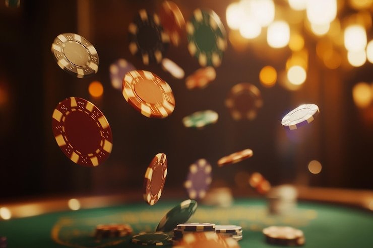 Studio live-dealer fifarenderz menampilkan meja blackjack dengan dealer profesional dan feed video multi-kamera